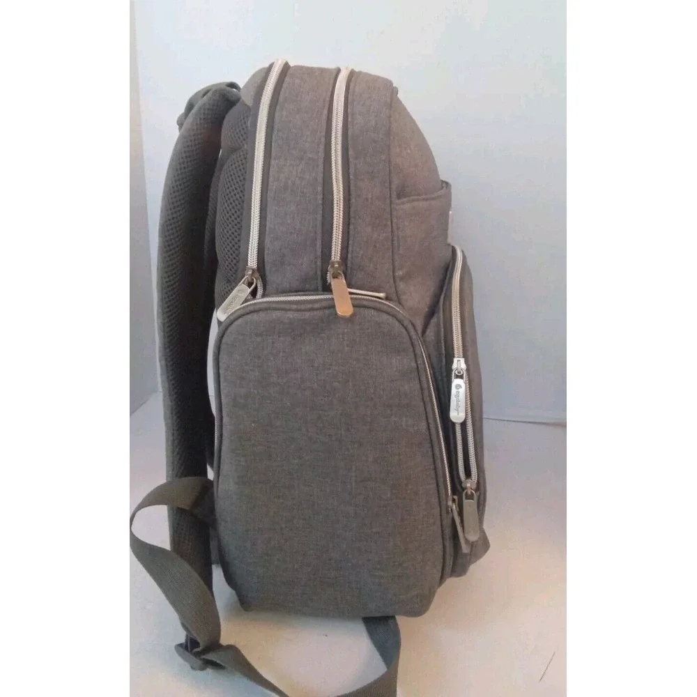 Diaper‎ Bag Backpack, Large Capacity, Insulated Pockets, Gray
